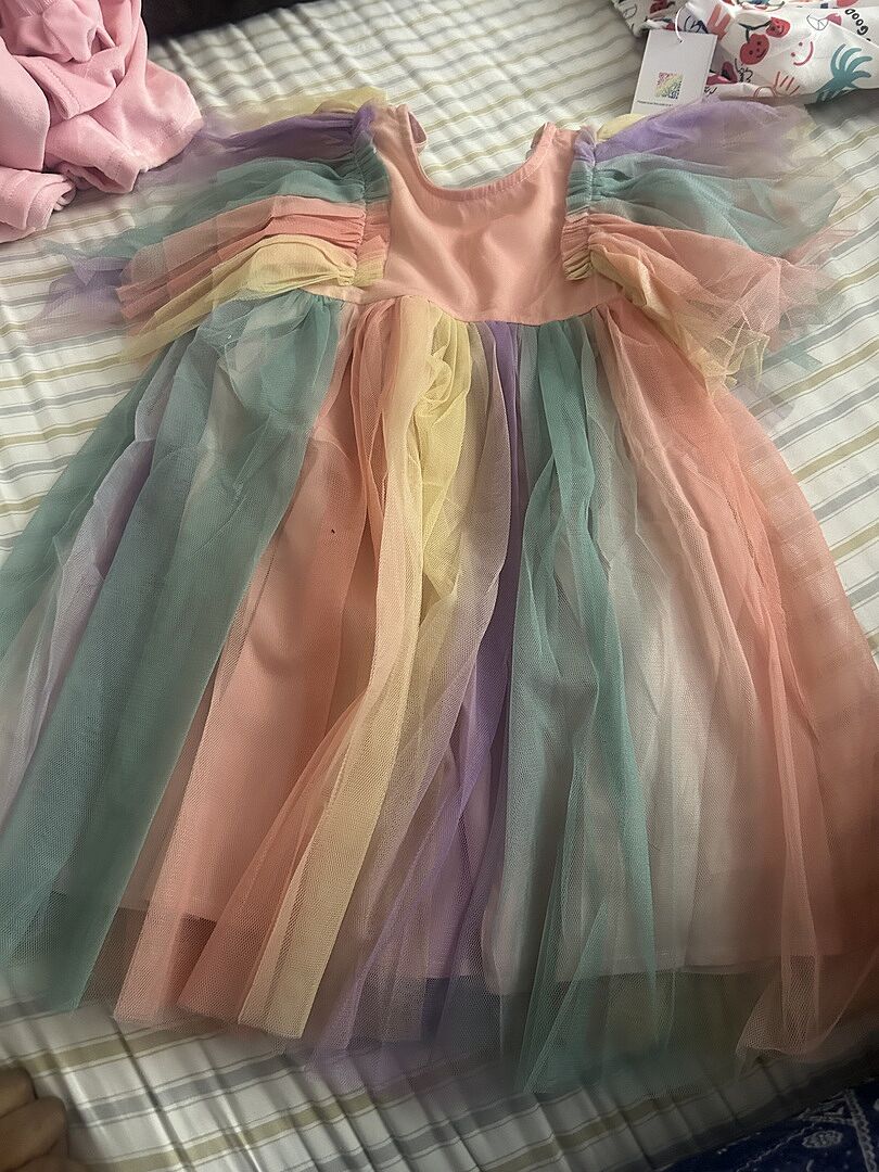 Sunset Rainbow Tulle Dress Sunset Rainbow Tulle Dress