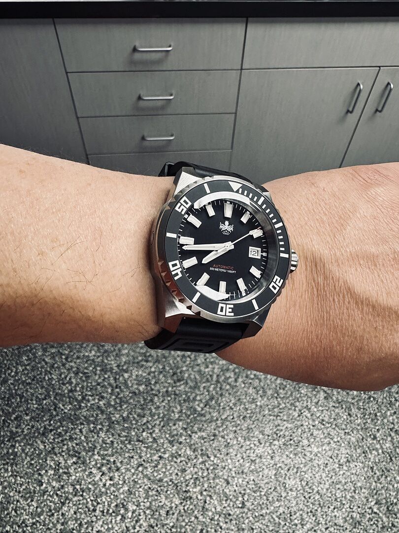 PHOIBOS LEVIATHAN PY032C 500M Automatic Diver Watch Black