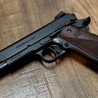 G-Force Chronicle 1911 9mm 4.4" 9rd Pistol, Black/Walnut - GF199BW