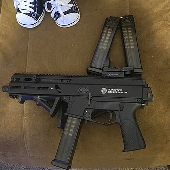 Grand Power Stribog SP10A3 10mm 8" 20rd 8" Pistol w/ SBT Brace - 197892004848