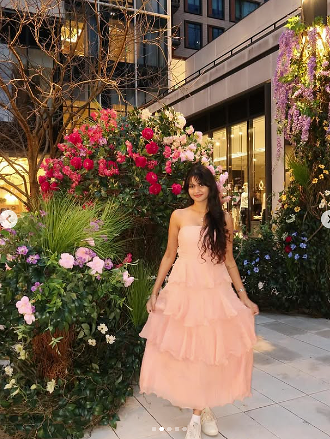 Giavana Strapless Layered Midi Dress Peach Selfie Leslie Giavana Strapless Layered Midi Dress Peach Selfie Leslie
