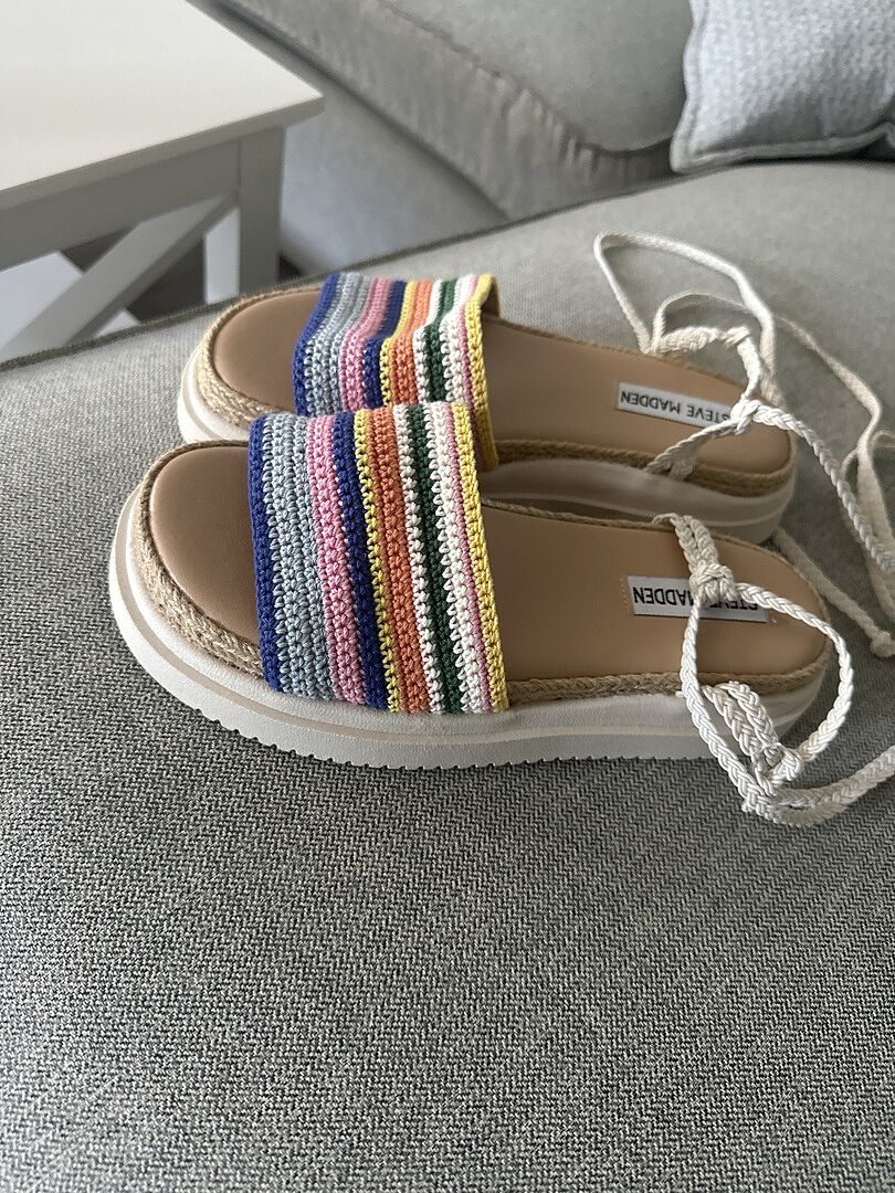 MERTHA Multi Women's Lace-Up Flatform Sandal – Steve Madden
