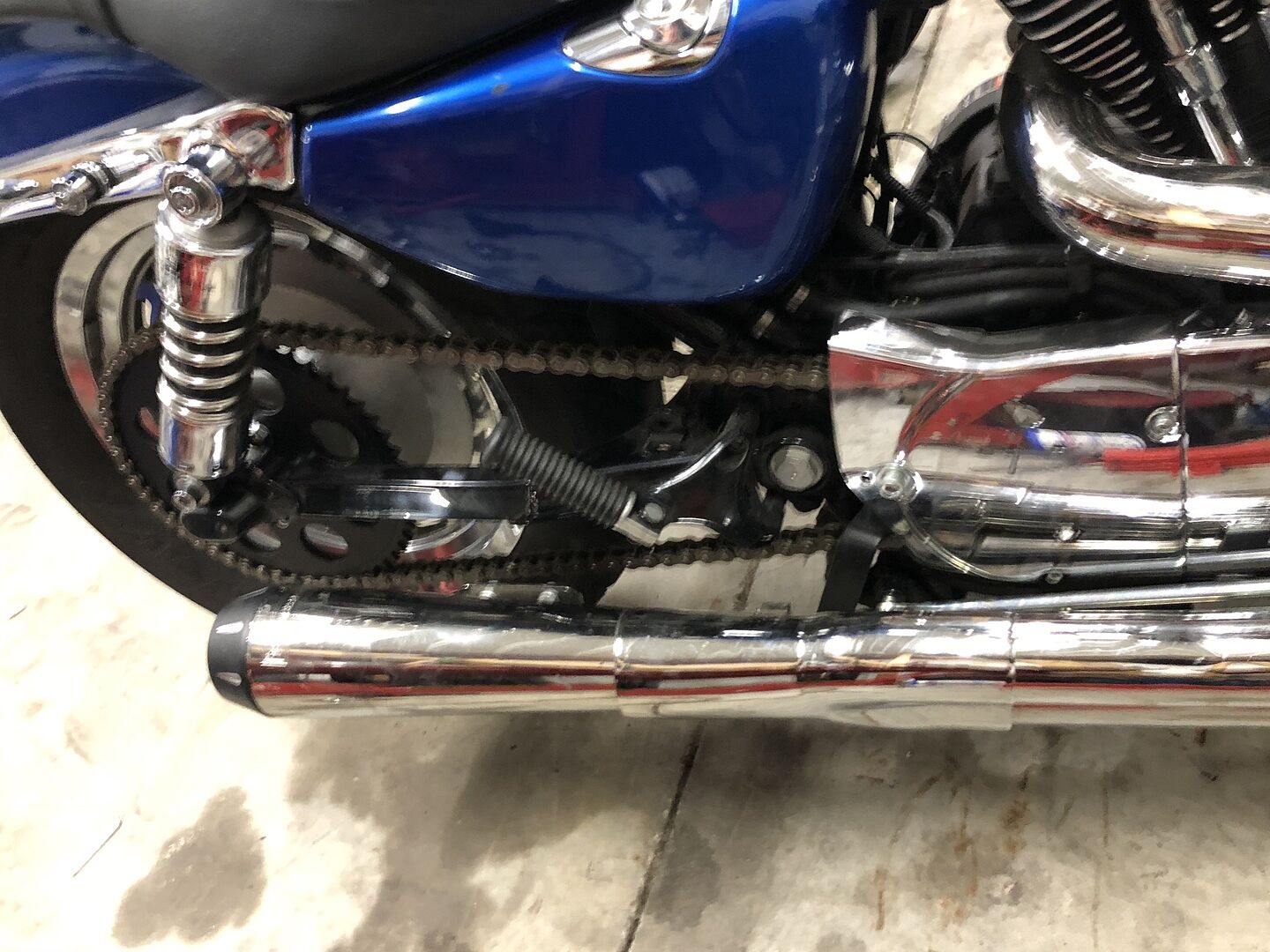 Belt to Chain Conversion Kit Harley 883 Sportster 2004 & up Black