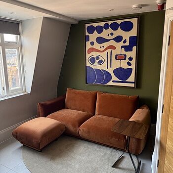 Gianni Three Seater Sofa, Rust Velvet Great sofa - bad delivery.