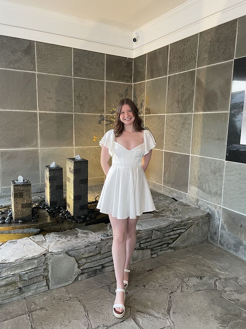short sleeve white dress Sun-Imperial main image 0