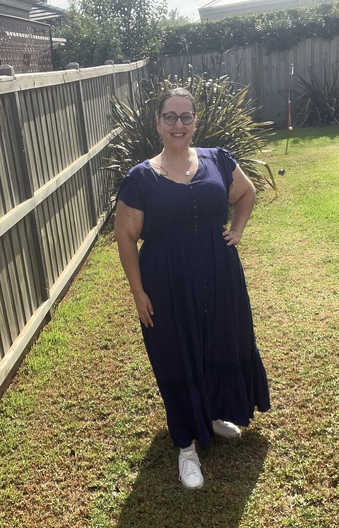 Louisa Maxi Dress in Cherry photo review