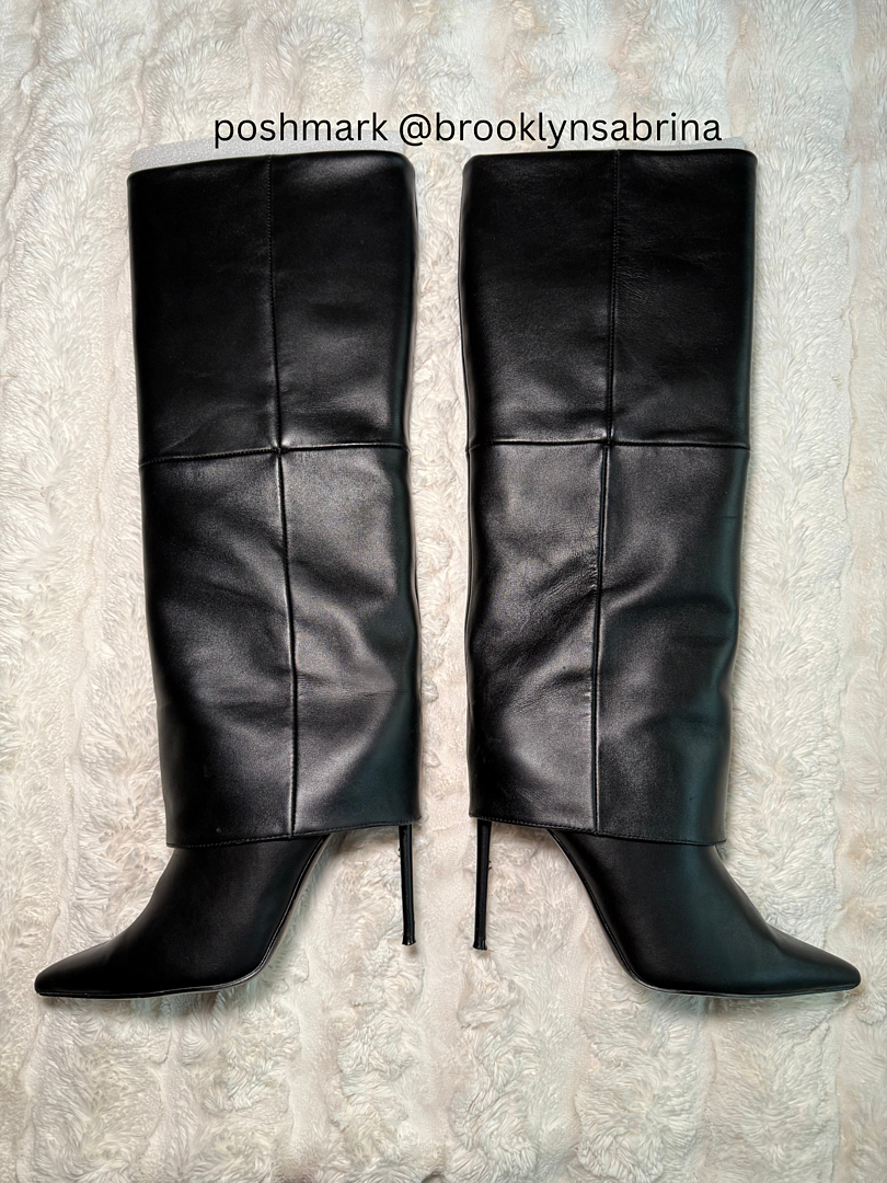 【追跡あり!】Steve Madden SMITH フォールドオーバーニーブーツ 追跡あり!】Steve Madden SMITH フォールドオーバーニーブーツ