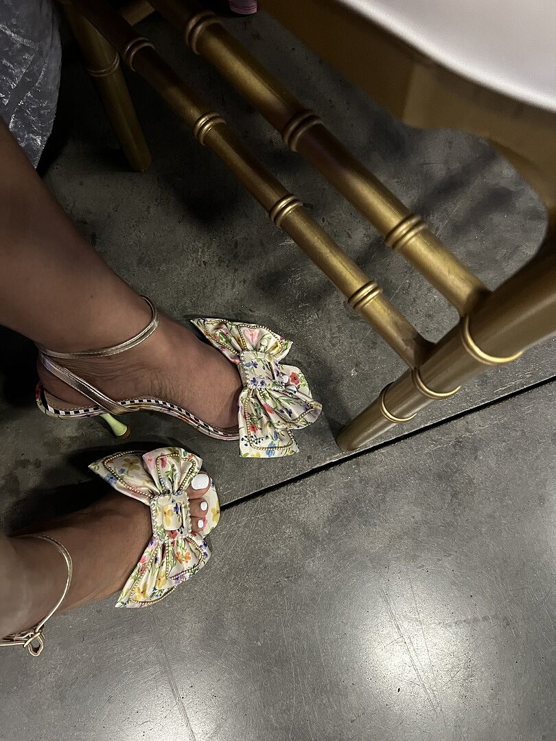 DENLY ORANGE FLORAL Square-Toe Strappy Heel | Women's Heels