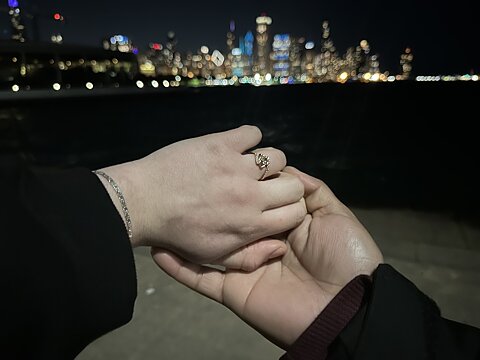 She said Yes! With a couple of tears.