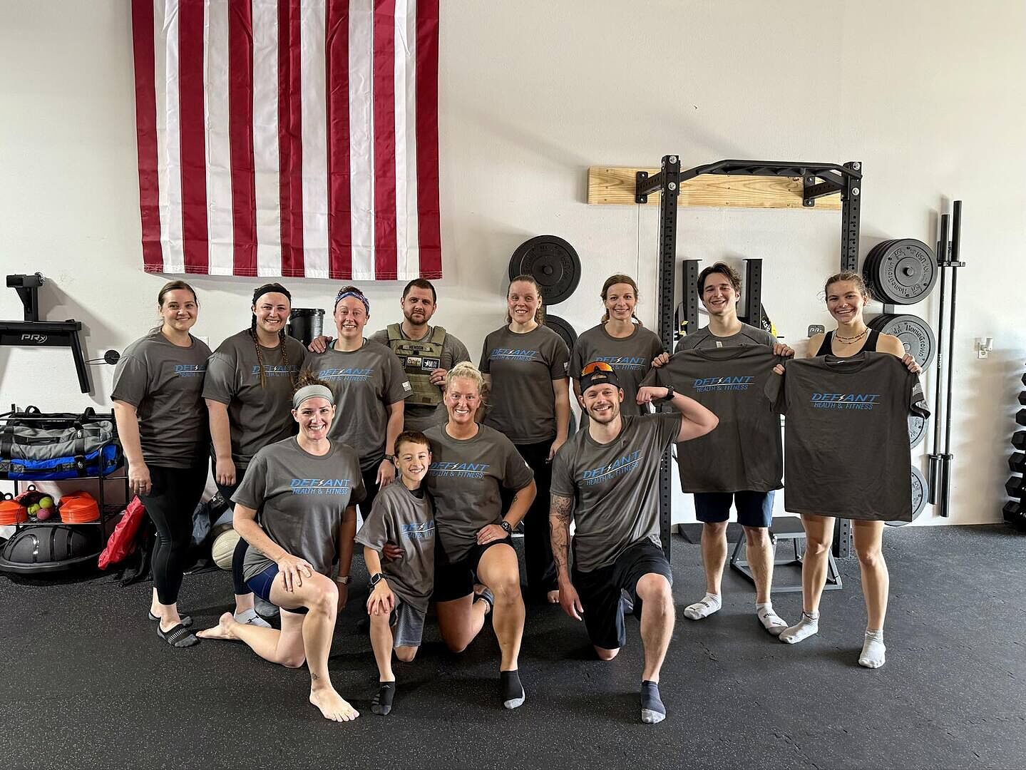 Customer photo - group custom t-shirts