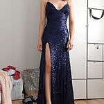 dear emilia shimmer lake maxi dress navy sequins DEAR EMILIA Shimmer Lake Maxi Dress Navy Sequins