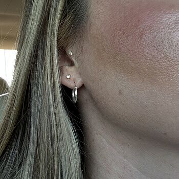 Silpada 'Time to Shine' Small Hoop Earrings in Sterling Silver