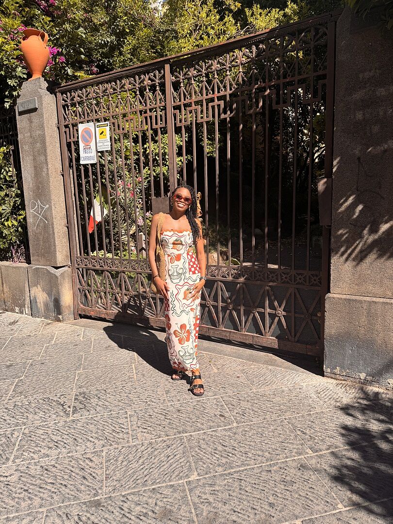 Shop the Cypress Ric Rac Trim Strapless Dress Orange