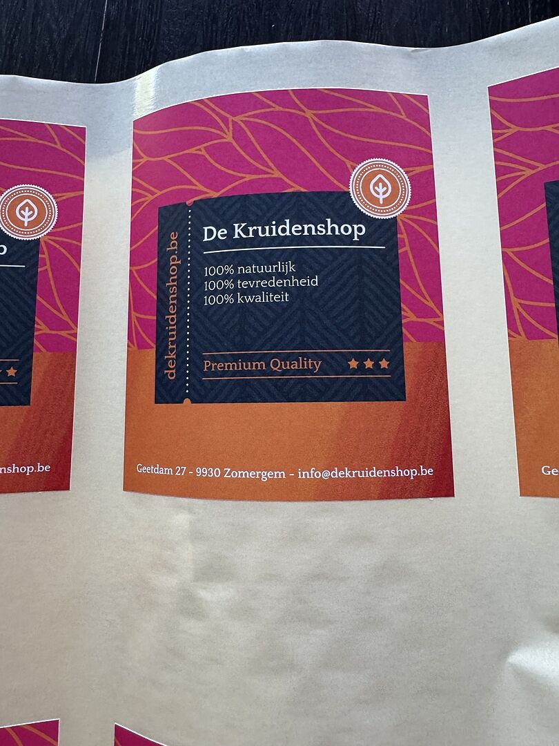 Bedrukte etiketten