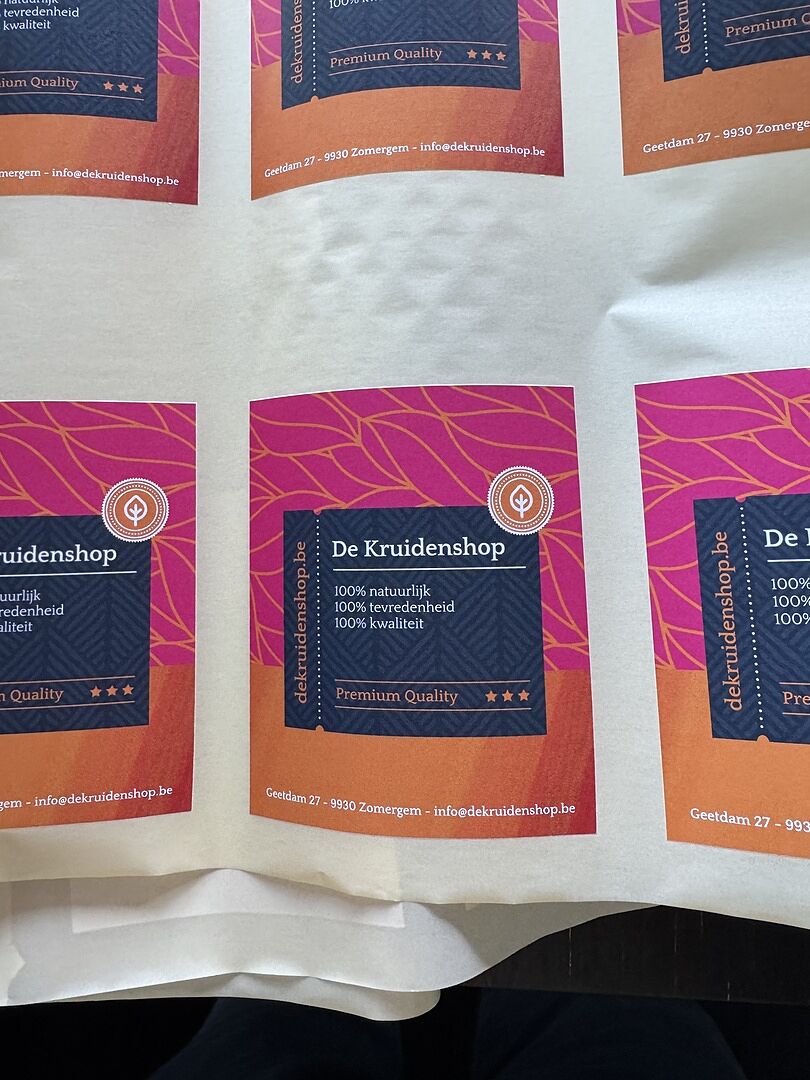 Bedrukte etiketten