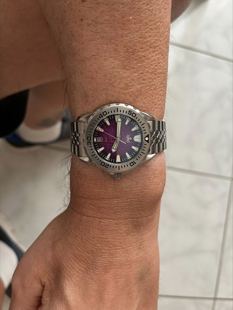 PHOIBOS KRAKEN 200M Automatic Diver Watch PY059H Midnight Purple
