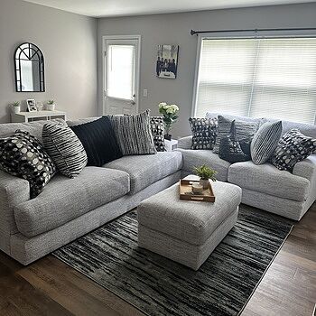 Glacier White 93'' Sofa & 70'' Loveseat In love