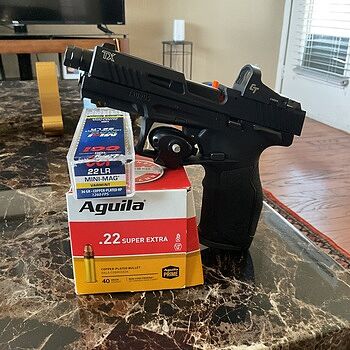 Taurus TX22 T.O.R.O Gen2 4.1" 22LR Pistol, Black w/ (3)16rd and (2)22rd Mags - 1-2TX22P141-5XMAG