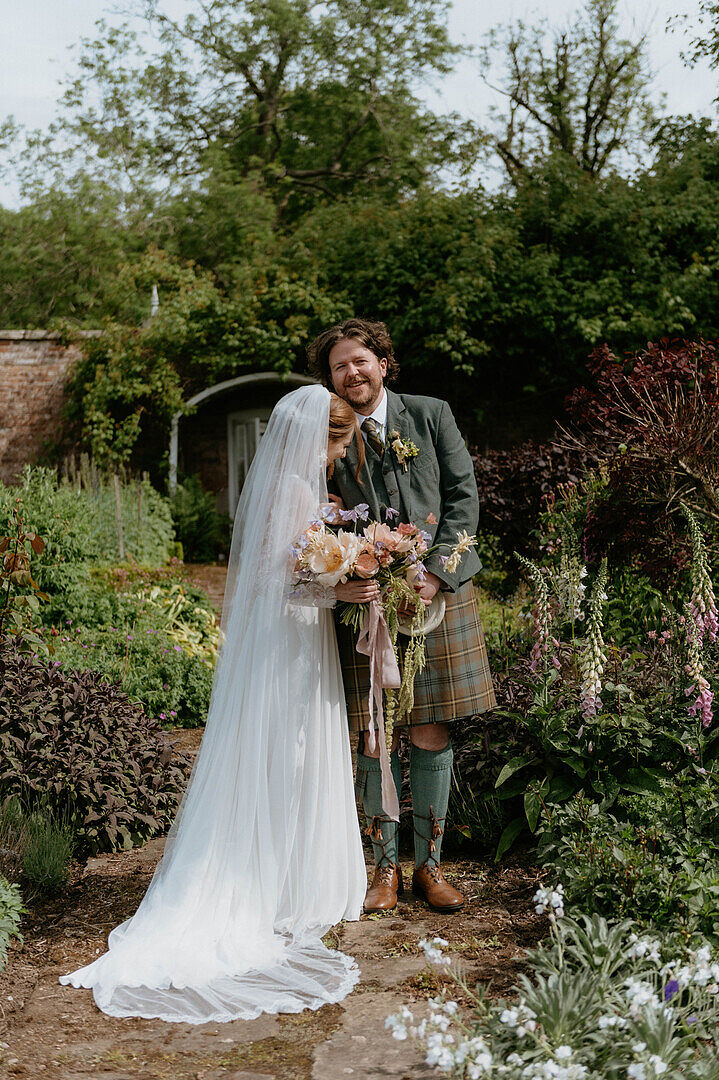 Claire M., real Britten bride