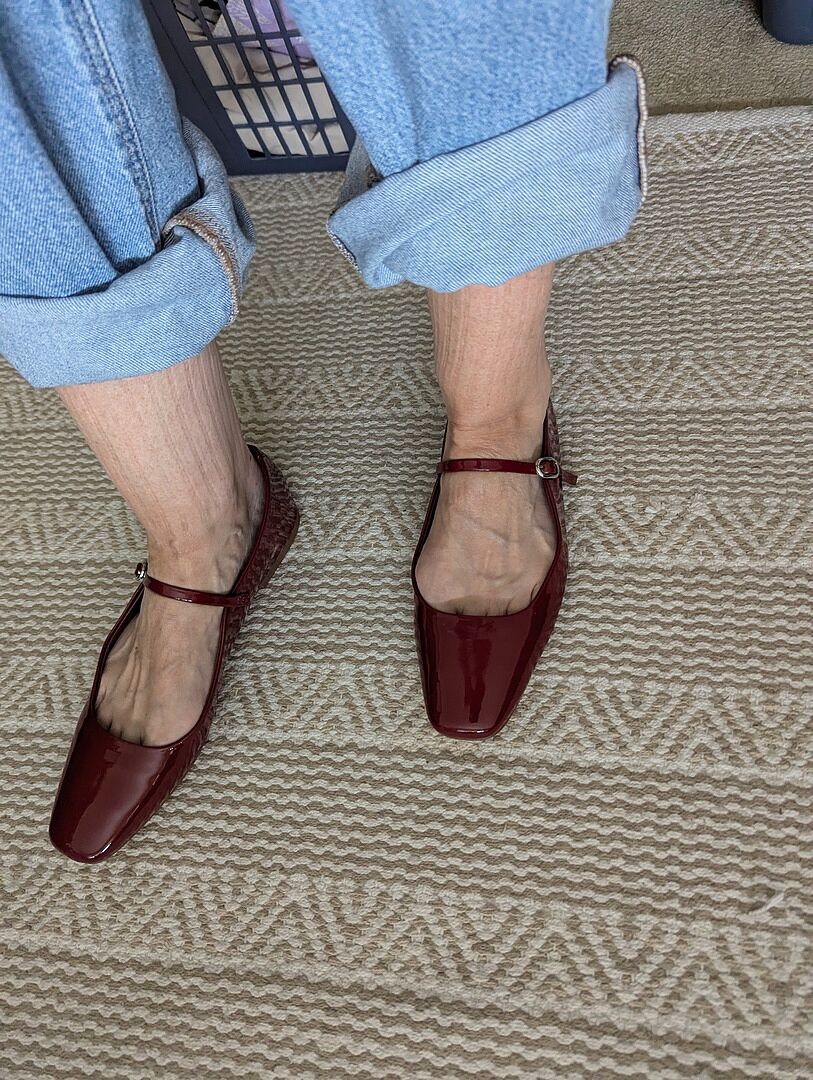 MAPLE Natural Leather Ballet Flats | Women's Designer Flats