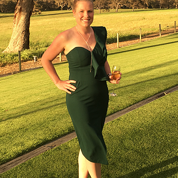 caruso midi dress green
