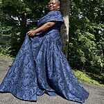 やや　Osmanthus Motif Jacquard Dress Osmanthus Motif Jacquard Knitted Dress