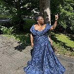 やや　Osmanthus Motif Jacquard Dress Kay Unger Elsie Floral Drape Cocktail Dress | Saks Fifth Avenue