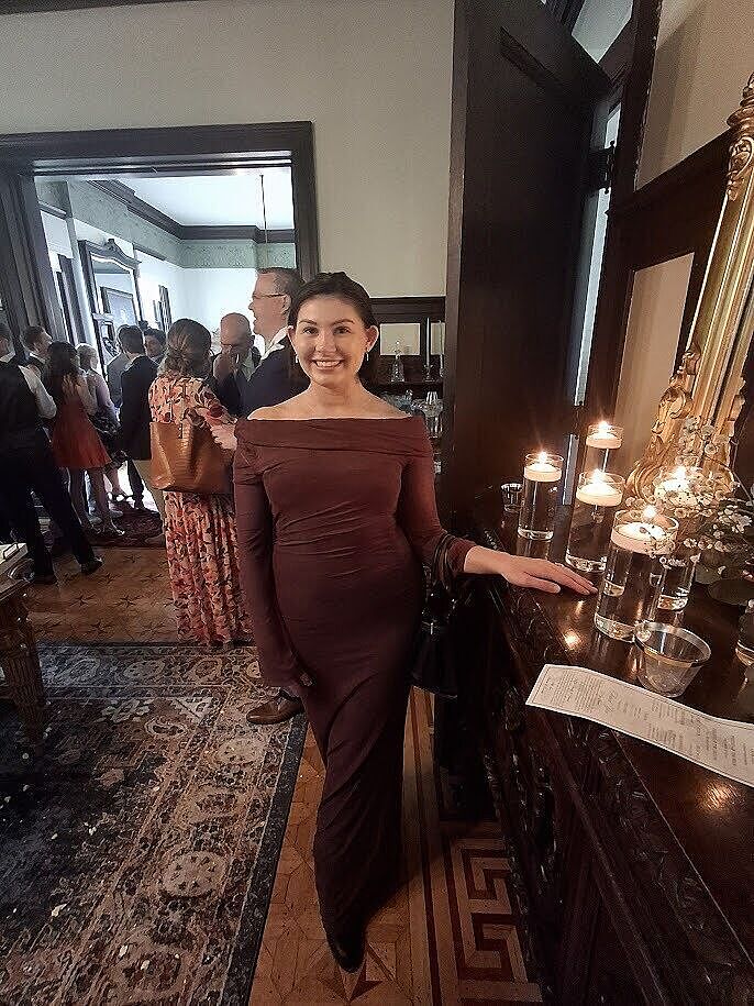 fitted lace wedding dress Consideration Maxi Dress Chocolate