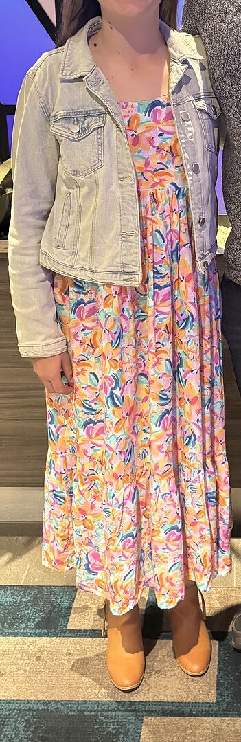 Adele Maxi Dress in Carnival Floral photo review