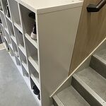 送料無料】 8人用 2列4段 SBK シューズボックス オープンタイプ 中棚