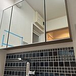 ミラタップ ホテルミラーW900/インウォール ホワイト KT03929N ホテルミラーW900/インウォール ホワイト(KT03929N)｜洗面所・水