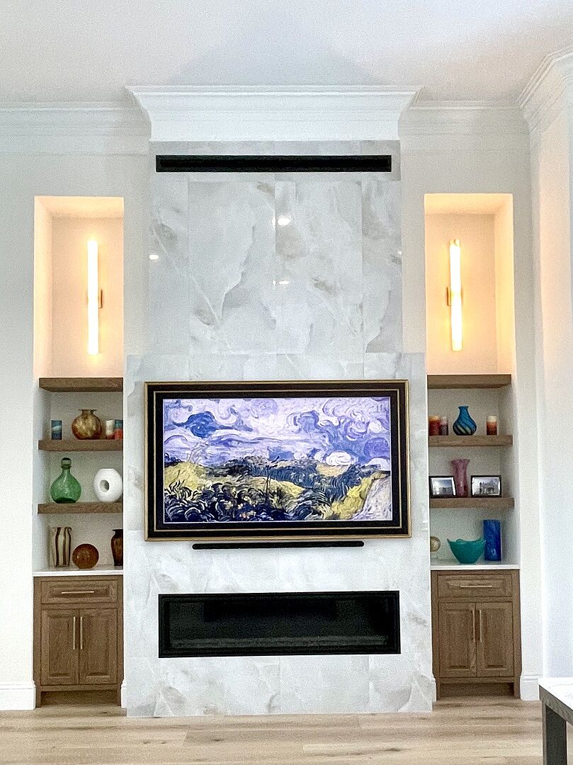 Gold & Black Frame for Samsung The Frame TV | Deco TV Frames