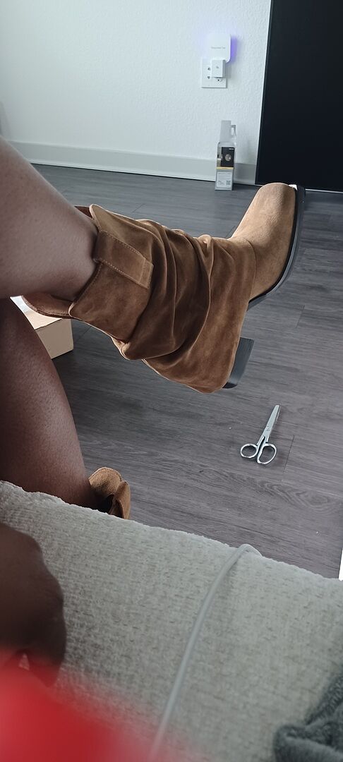 PIA Chestnut Suede Cuffed Boot | Women's Booties – Steve Madden