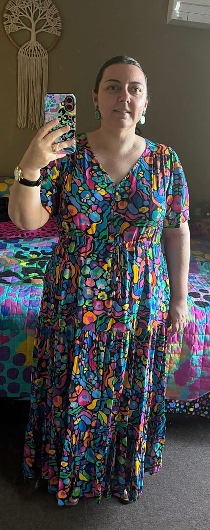 Bonnie Maxi Dress in Gumnuts photo review