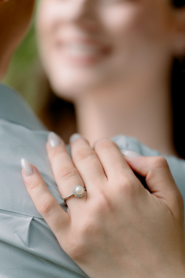指輪・リング wing bling 14k Diana natural freshwater pearl ring Princess Diana Inspired Freshwater Pearl Ring | Angara