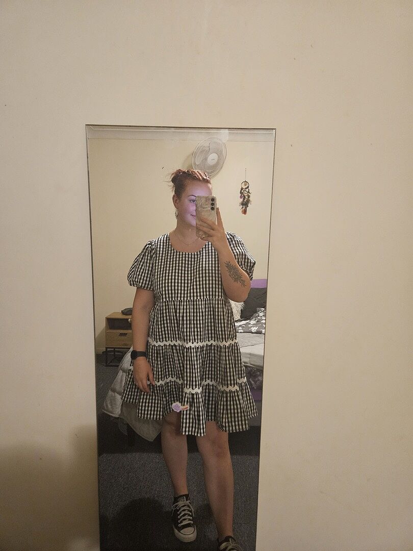 Greta Party Dress in Fiesta photo review