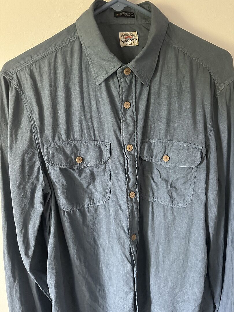 Irish Linen Safari Shirt - White | Faherty Brand