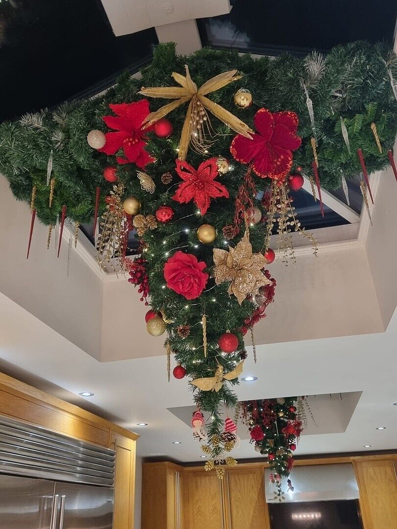 Pre-lit Upside Down Christmas Tree Christmas Tree World