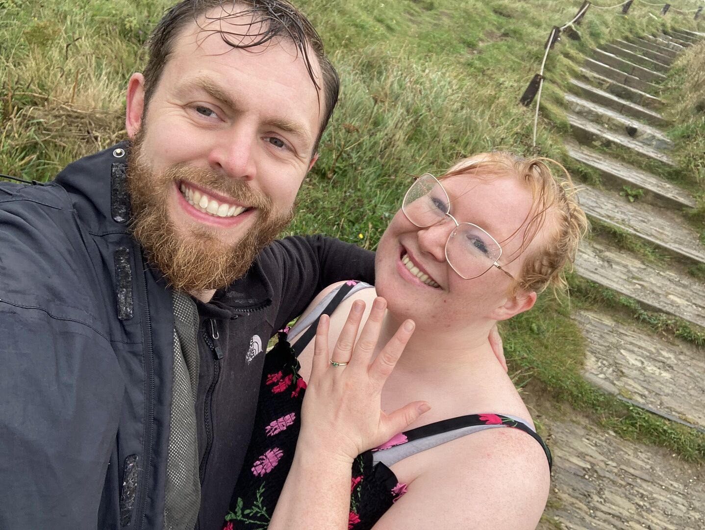 She said yes and loved the ring!