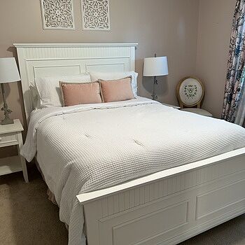 Spencer Queen White Panel Bed Bed is a dream
