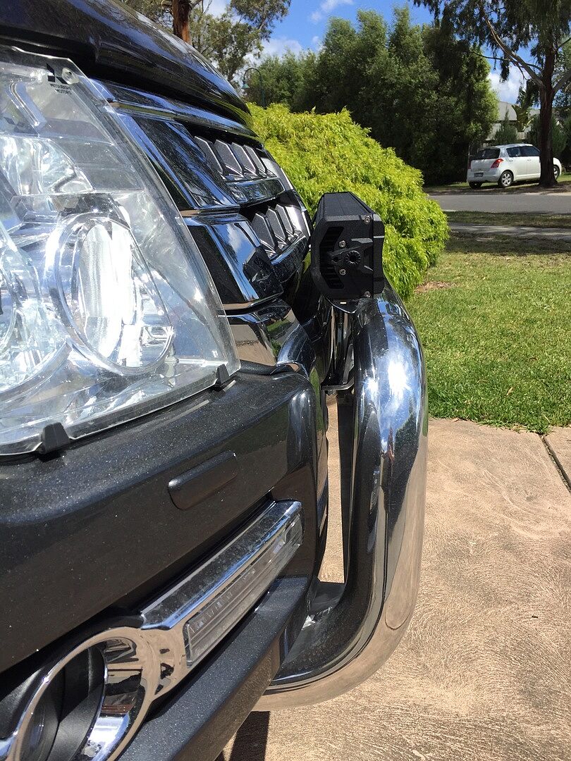 Factory Alloy bullbar Light bar mounts Pajero 4WD Club of Victoria