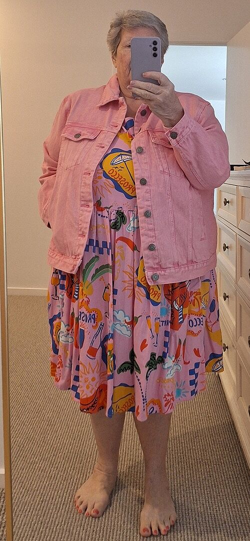 Hayden Boyfriend Denim Jacket in Black Wash photo review