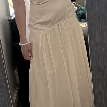 kaycee drop waist maxi dress champagne Fleur Drop Waist Maxi Slip Dress
