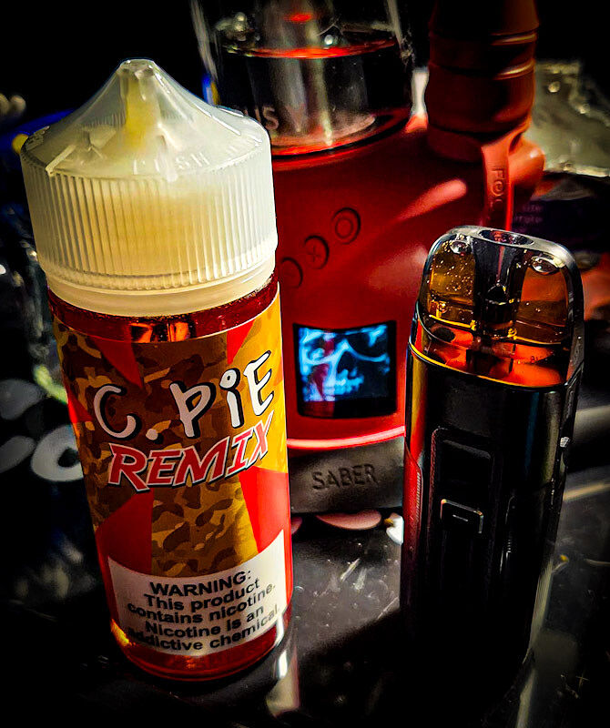 crack pie vape juice turn | Black Podpak | Battery