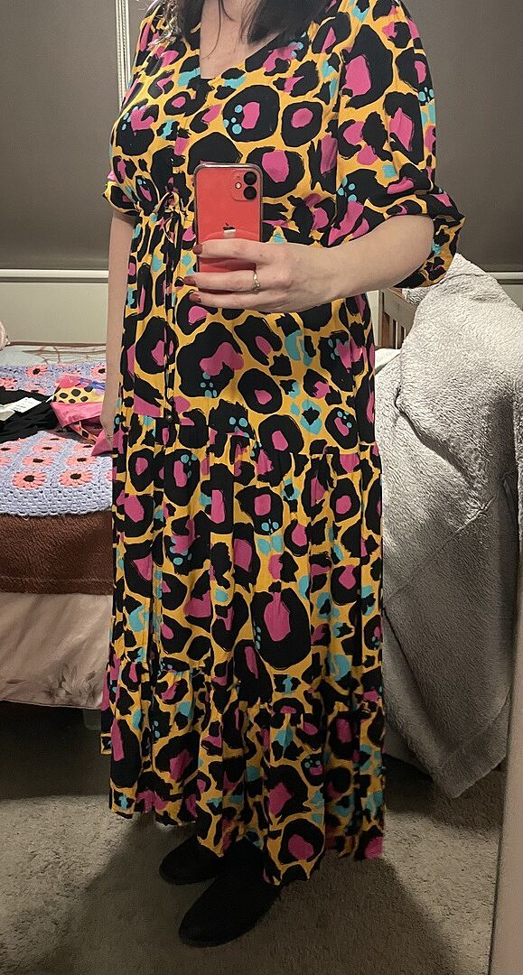 Billie Maxi Dress in Mustard Leopard by Kasey Rainbow photo review