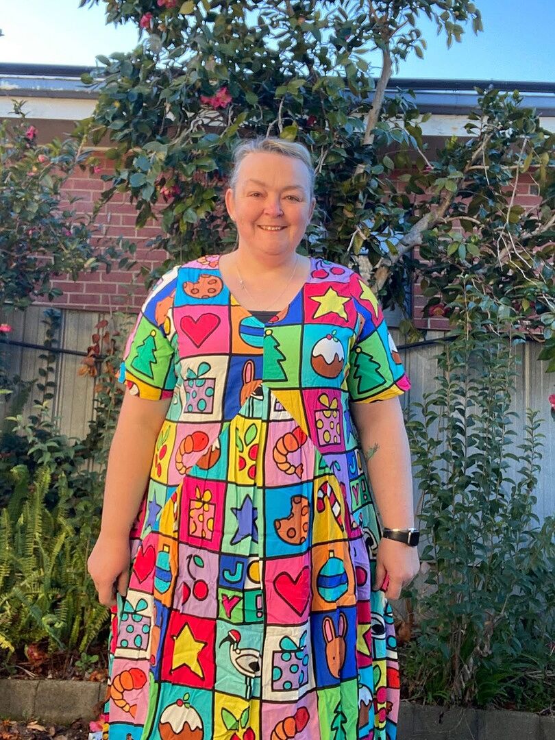 Peak Midi Dress in Rainbow Leopard Pink by Kasey Rainbow photo review