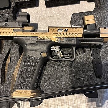 Canik TTI Combat 9mm 4.6" 18rd Pistol w/MeCanik MO3, Bronze / Black - HG7854V-N Fast shipping and product as advertised