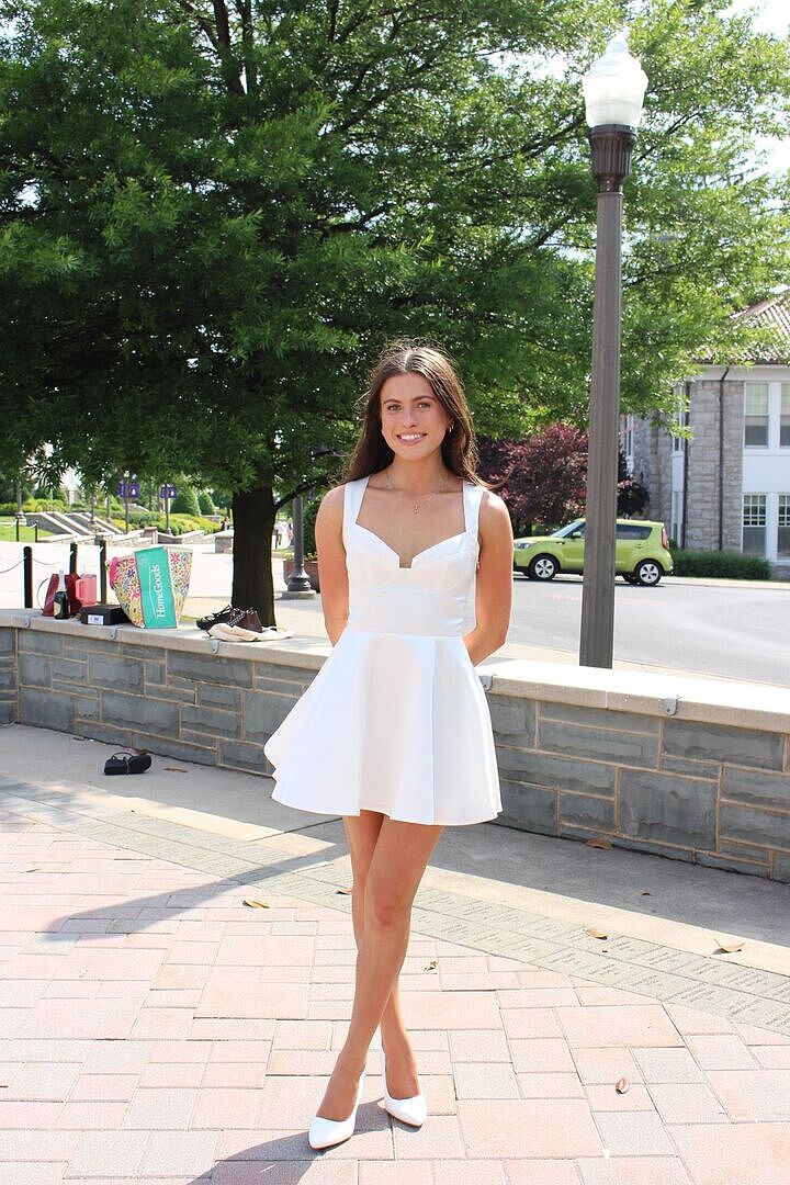 Candice Mini Dress - White – Peppermayo