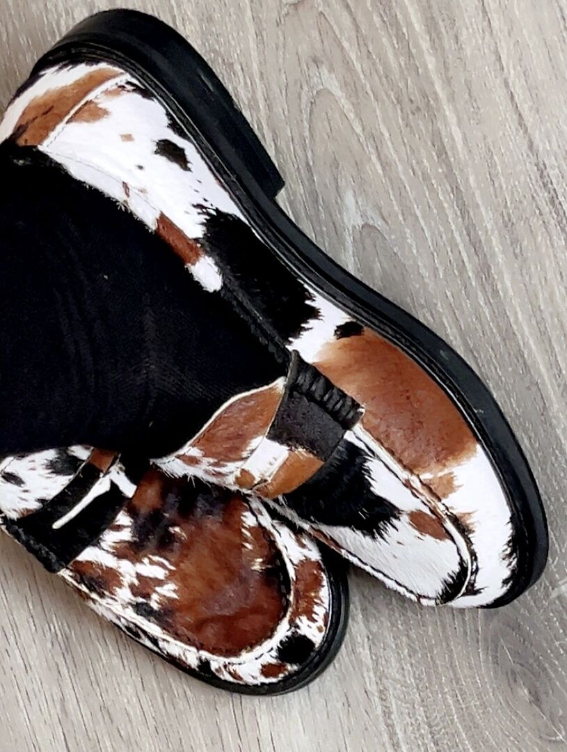 MADISON Brown Cow Print Women's Penny Loafer – Steve Madden