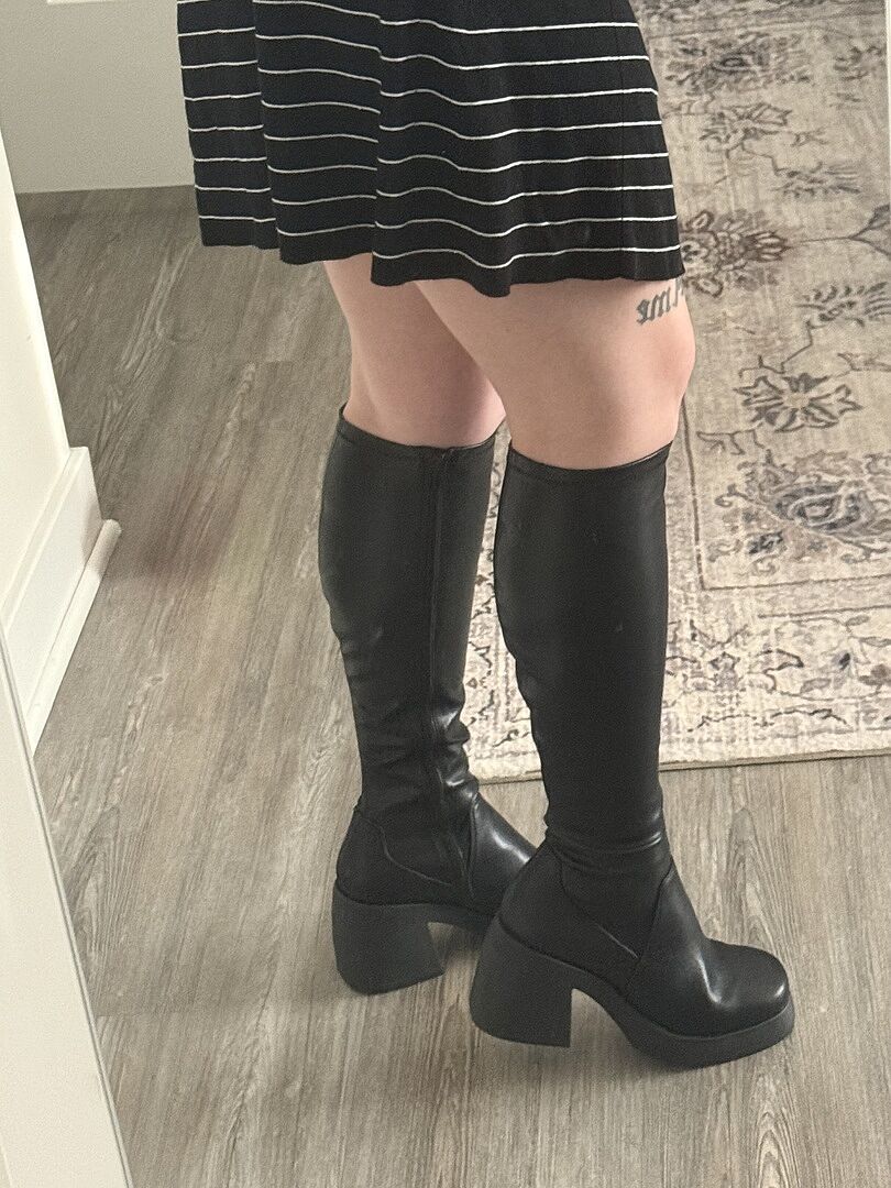 【Steve Madden】Berkleigh Black Wide Calf ロングブーツ BERKLEIGH Black Wide Calf Women's Knee High Boot – Steve Madden